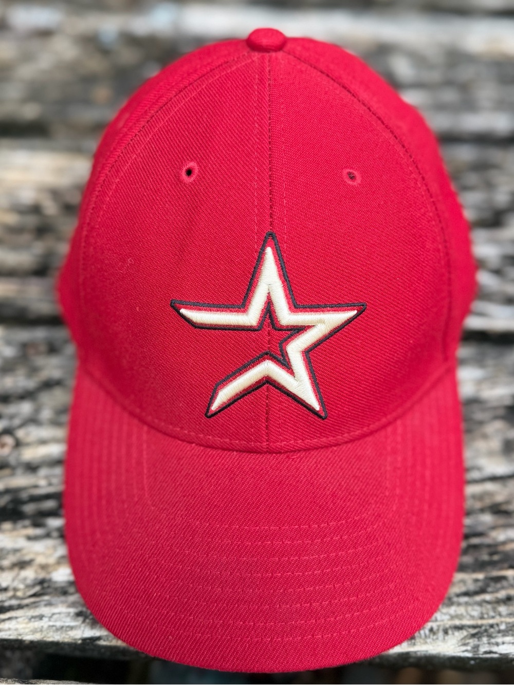 Vintage 90s Twins Enterprise Houston Astros Wool Blend Strapback Cap Hat C8